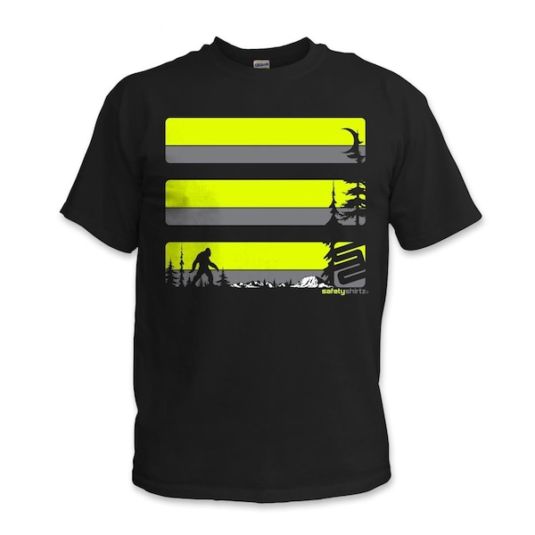 Sasquatch High Visibility Tee, Black, 2XL